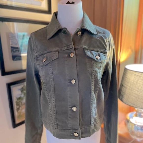 MICHAEL Michael Kors Jackets & Blazers - MICHAEL KORS Military Green Jean Jacket - S